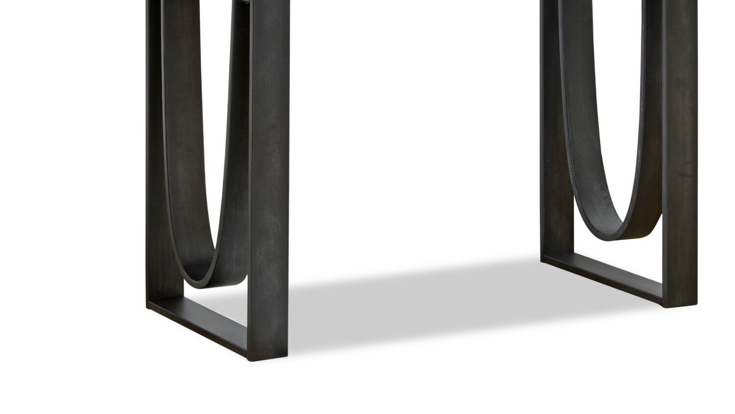 Brewer 50” Industrial Solid Wood Sofa Table - Rustic Honey | Table de salon industrielle Brewer de 50 po en bois massif - miel rustique