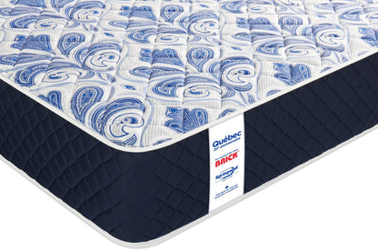 Matelas Springwall Quebec 20e anniversaire à plateau serré extra ferme pour grand lit | Matelas très ferme à plateau régulier 20e anniversaire au Québec de Springwall pour grand lit