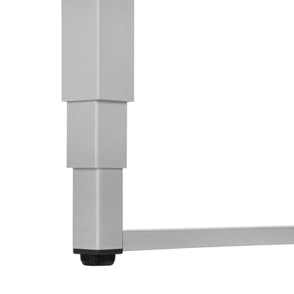 Bureau Kai de 47,25 po à hauteur réglable - noir et argenté