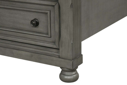 Lit plateforme de rangement Chelsea gris avec tête de lit et cadre de lit - format très grand lit | Chelsea Platform Storage Bed with Headboard & Frame, Grey - King Size