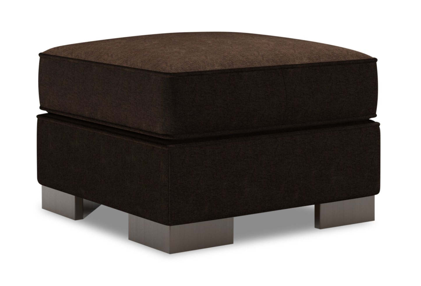 Fabriqué au Canada Canapé personnalisable Lab Track 24 en tissu chenille - Marron chocolat de luxe | Pouf Track de Sofa Lab de 24 po fabriqué au Canada en tissu de chenille - brun Luxury Chocolate | TR803293
