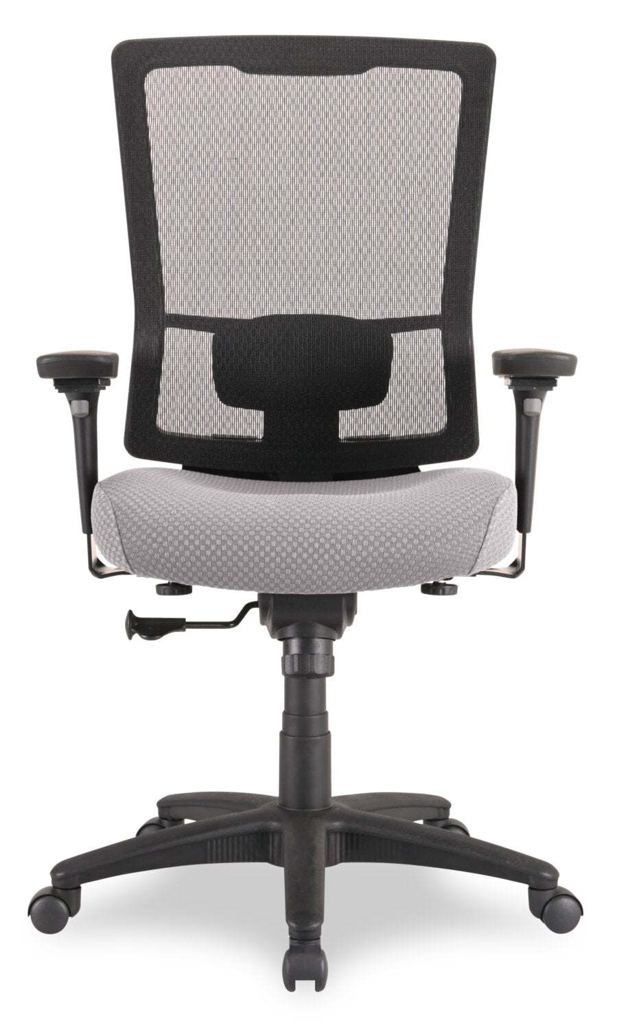 Chaise de bureau Remy de Tempur-Pedic de 26,8 po - grise avec dossier à mailles