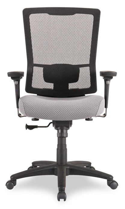 Chaise de bureau Remy de Tempur-Pedic de 26,8 po - grise avec dossier à mailles