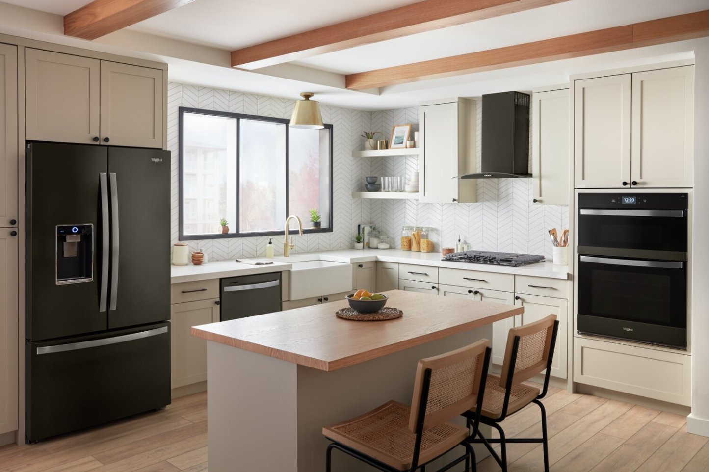 Four mural combiné électrique Whirlpool de 30 po et de 5 pi³ avec convection véritable - acier inoxydable noir … | Tourbillon 30 5 Cu. Fort. Four mural combiné électrique avec convection véritable - Acier inoxydable noir…