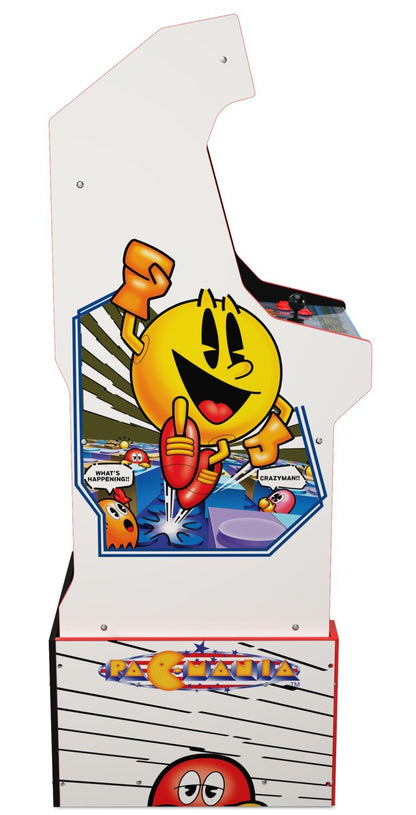 Arcade1Up Bandai Namco Legacy PAC-MANIA™ Edition Armoire d'arcade avec Riser | Borne d'arcade édition Bandai Namco Legacy PAC-MANIAMC de Arcade1Up avec plateforme | PACMANIE