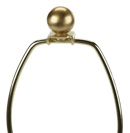 26 Lampe de table en céramique verte et dorée|Lampe de table en céramique verte et dorée de 26 po