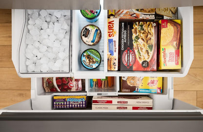 Whirlpool 36 30 Cu. Ft. Réfrigérateur à portes françaises avec eau et glaçons - Acier inoxydable - WRFF3536SZ | Réfrigérateur Whirlpool de 36 po et de 30 pi3 à portes françaises avec eau et glaçons - acier inoxydable - WRFF3536SZ | WRFF353Z