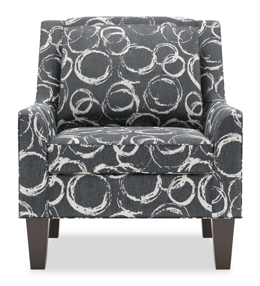 Fauteuil d’appoint club Sofa Lab personnalisable en tissu 29 po avec pattes en bois - Heather multicolore | Made in Canada Sofa Lab Customizable Club 29 Fabric Accent Chair with Wood Legs - Heather Multicolour | CLUB1163