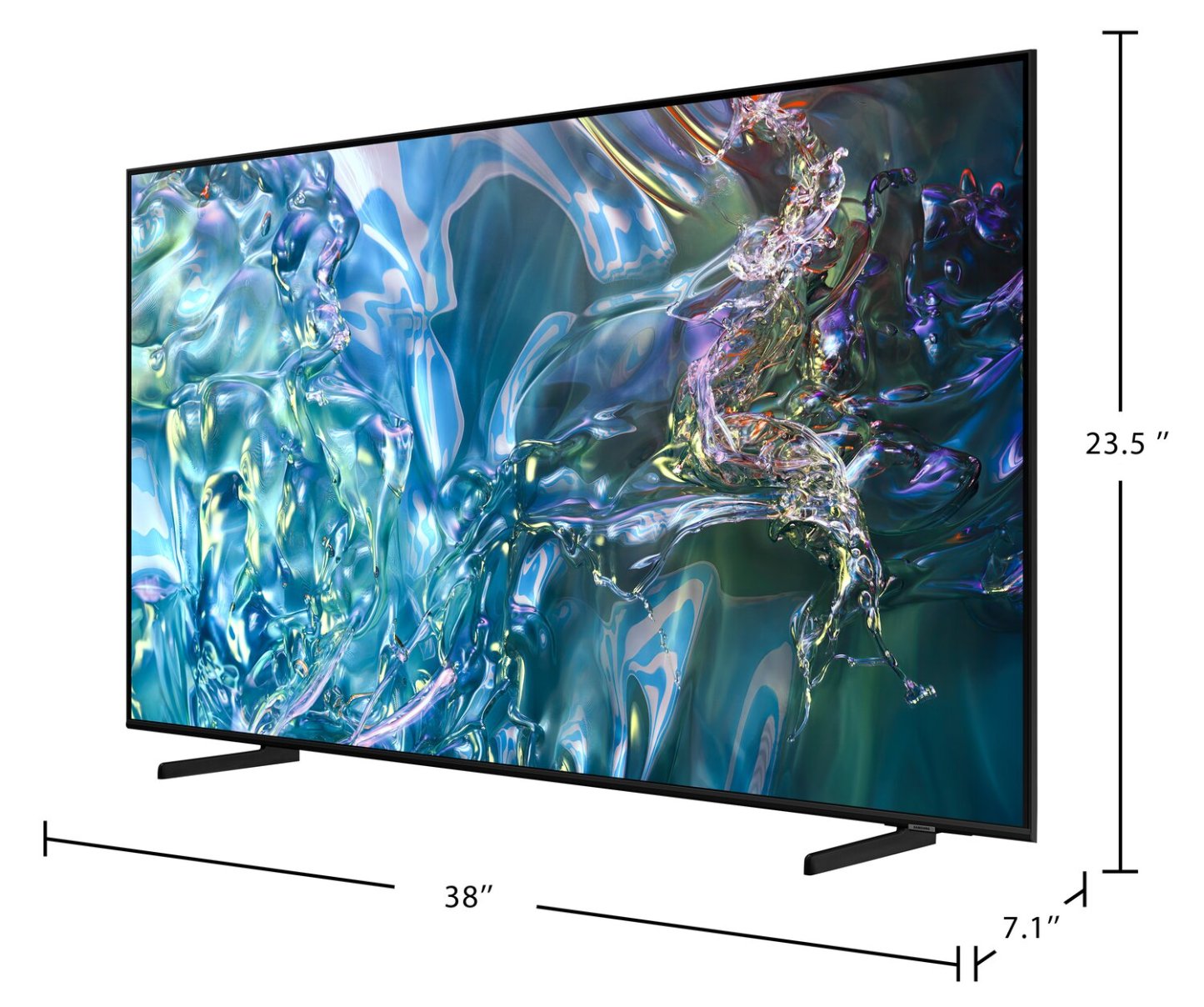 Téléviseur intelligent Samsung 43 QLED Edge-Lit 4K UHD Quantum HDR 60 Hz (QN43Q60DAFXZC) | Téléviseur intelligent QLED Samsung UHD 4K 43 po à 60 Hz avec rétroéclairage périphérique, Quantum HDR (QN43Q60DAFXZC)