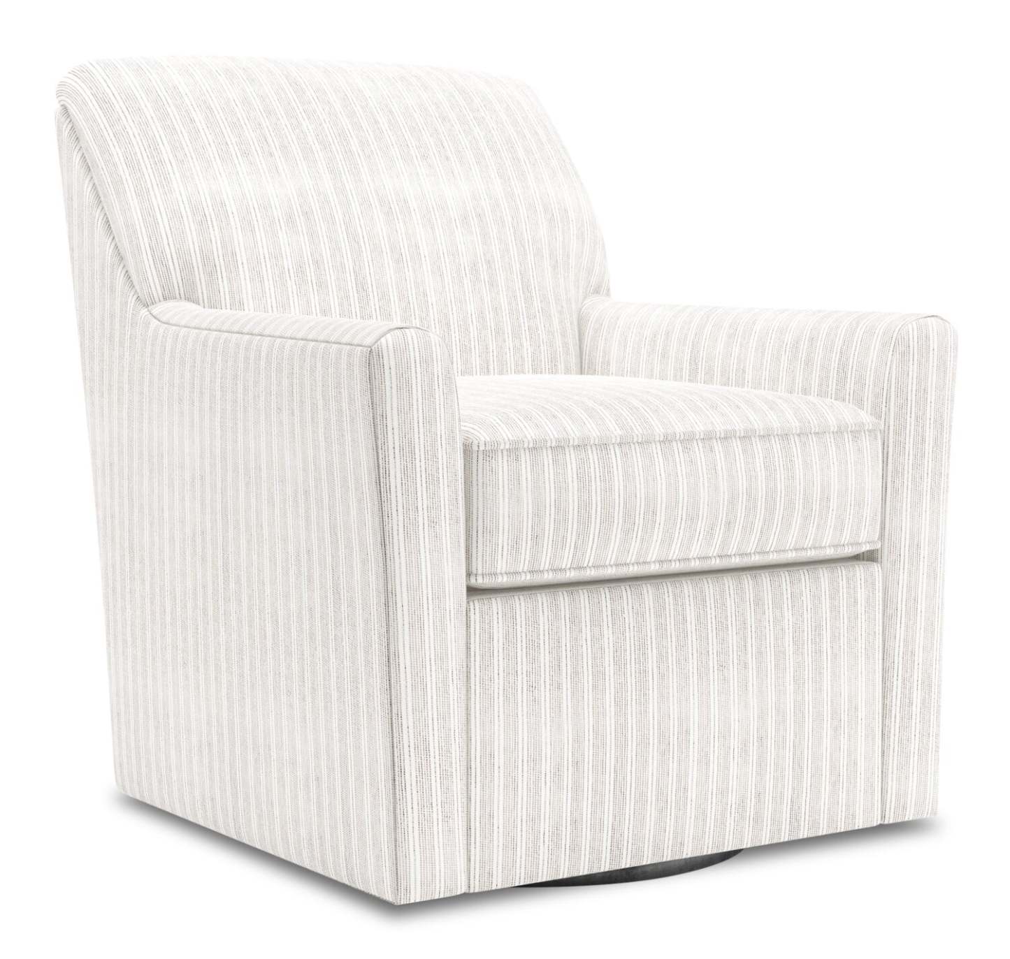 Fauteuil d'appoint pivotant personnalisable Sofa Lab de 31 po fabriqué au Canada en tissu - blanc Dolphin White | SWIV1160