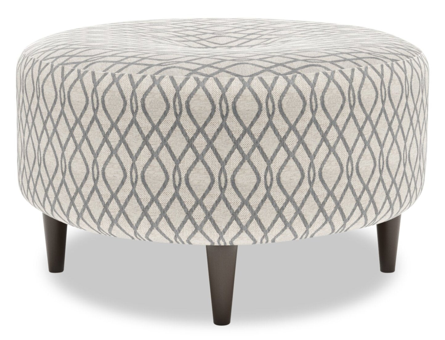 Pouf The Curve 31 en tissu, fabriqué au Canada par Sofa Lab (CURV1153) | Personnalisable