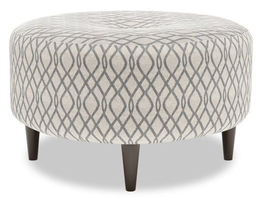 Pouf The Curve 31 en tissu, fabriqué au Canada par Sofa Lab (CURV1153) | Personnalisable