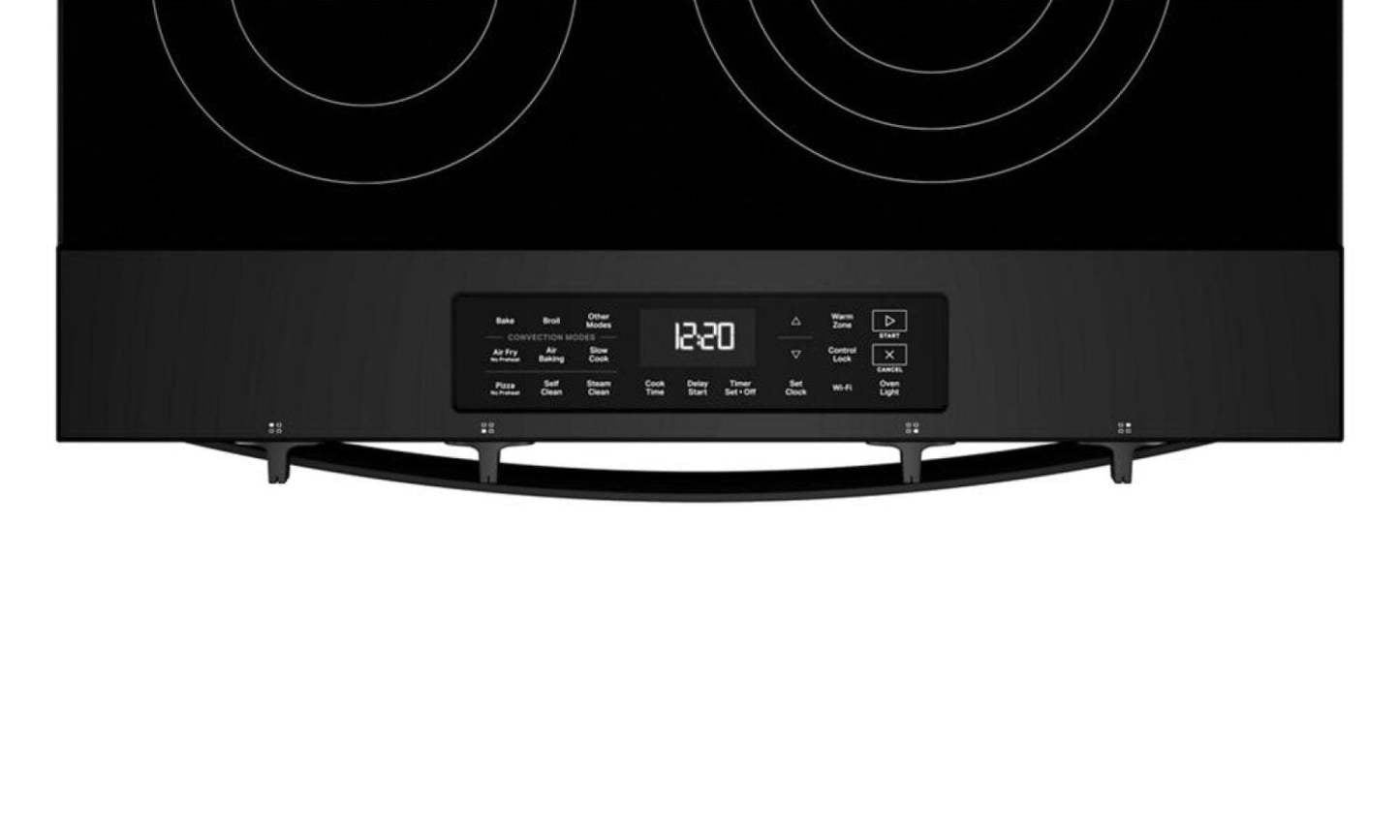 Cuisinière électrique Whirlpool de 30 po et de 5,3 pi³ avec cuisson à air - noire - YWSES5030SB