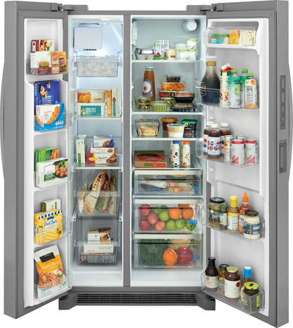 Réfrigérateur Frigidaire Gallery de 26 pi3 et de 36 po à compartiments juxtaposés - acier inoxydable - GRSN2620AF | GRSN26AF