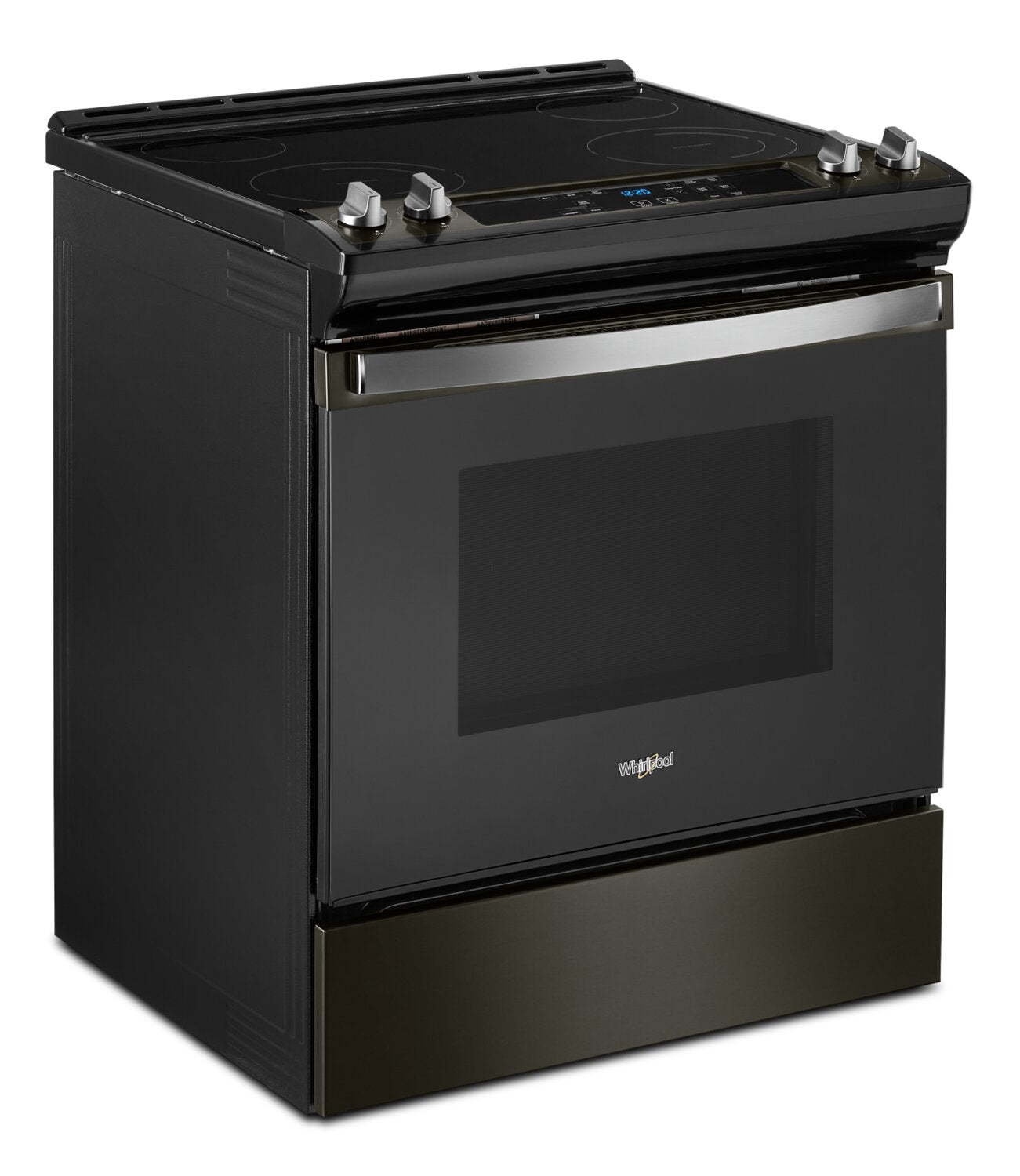 Cuisinière électrique Whirlpool de 4,8 pi³ avec nettoyage automatique - acier inoxydable noir - YWEE515S0LV