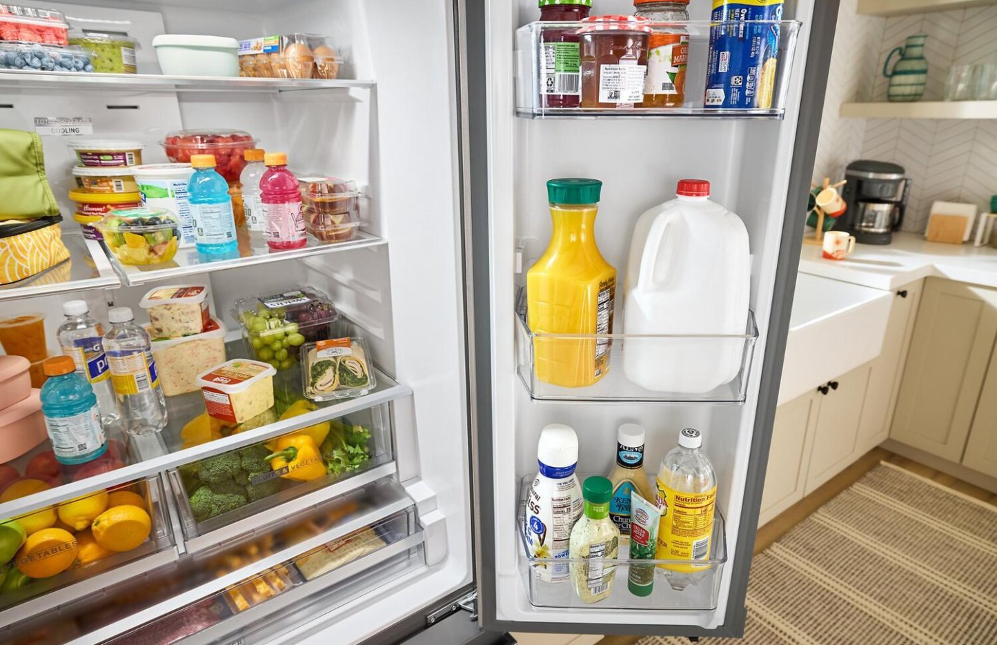 Whirlpool 36 30 Cu. Ft. Réfrigérateur à portes françaises avec eau et glaçons - Acier inoxydable - WRFF3536SZ | Réfrigérateur Whirlpool de 36 po et de 30 pi3 à portes françaises avec eau et glaçons - acier inoxydable - WRFF3536SZ | WRFF353Z