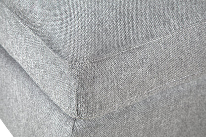 Sofa sectionnel modulaire Evolve de Scott Living 4 pièces en tissu d’apparence lin avec coussins en duvet et plumes - gris