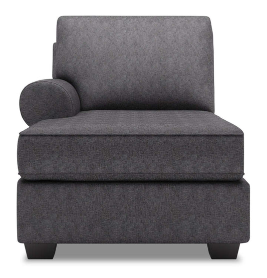 Canapé Lab Roll LAF Chaise - Charbon de luxe | Fauteuil long de droite Roll de la collection Sofa Lab - Charbon de luxe | RO242993