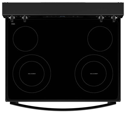 Cuisinière électrique Whirlpool de 5,3 pi³ avec nettoyage automatique - noire - YWFES3530RB | Bain à remous 5,3 Cu. Fort. Cuisinière électrique avec autonettoyage - Noir - YWFES3530RB