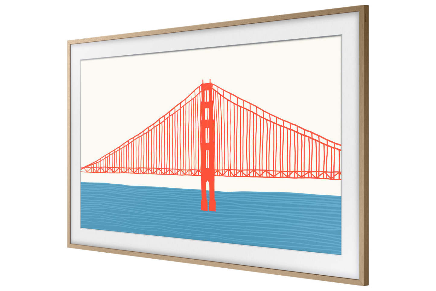 Samsung Customizable Bezel for 55 The Frame TV - Modern Teak | Cadre personnalisable Samsung pour 55 The Frame TV - Teck moderne | SCFA55TK