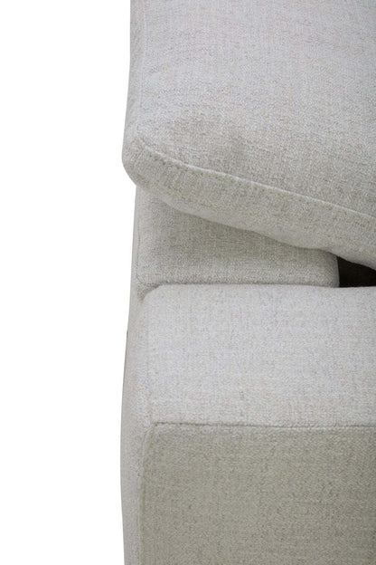 Causeuse à inclinaison électrique Sky Modular 91,5 en tissu avec coussins amovibles en duvet de plumes - Nathan Wheat | Causeuse à inclinaison électrique modulaire Sky de 91,5 po en tissu avec coussins amovibles en couette et plumes - blé Nathan