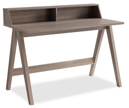 Bureau d'ordinateur Igor 47.25 avec 2 compartiments - Taupe|Bureau d'ordinateur Igor de 47,25 po avec 2 compartiments ouverts - taupe