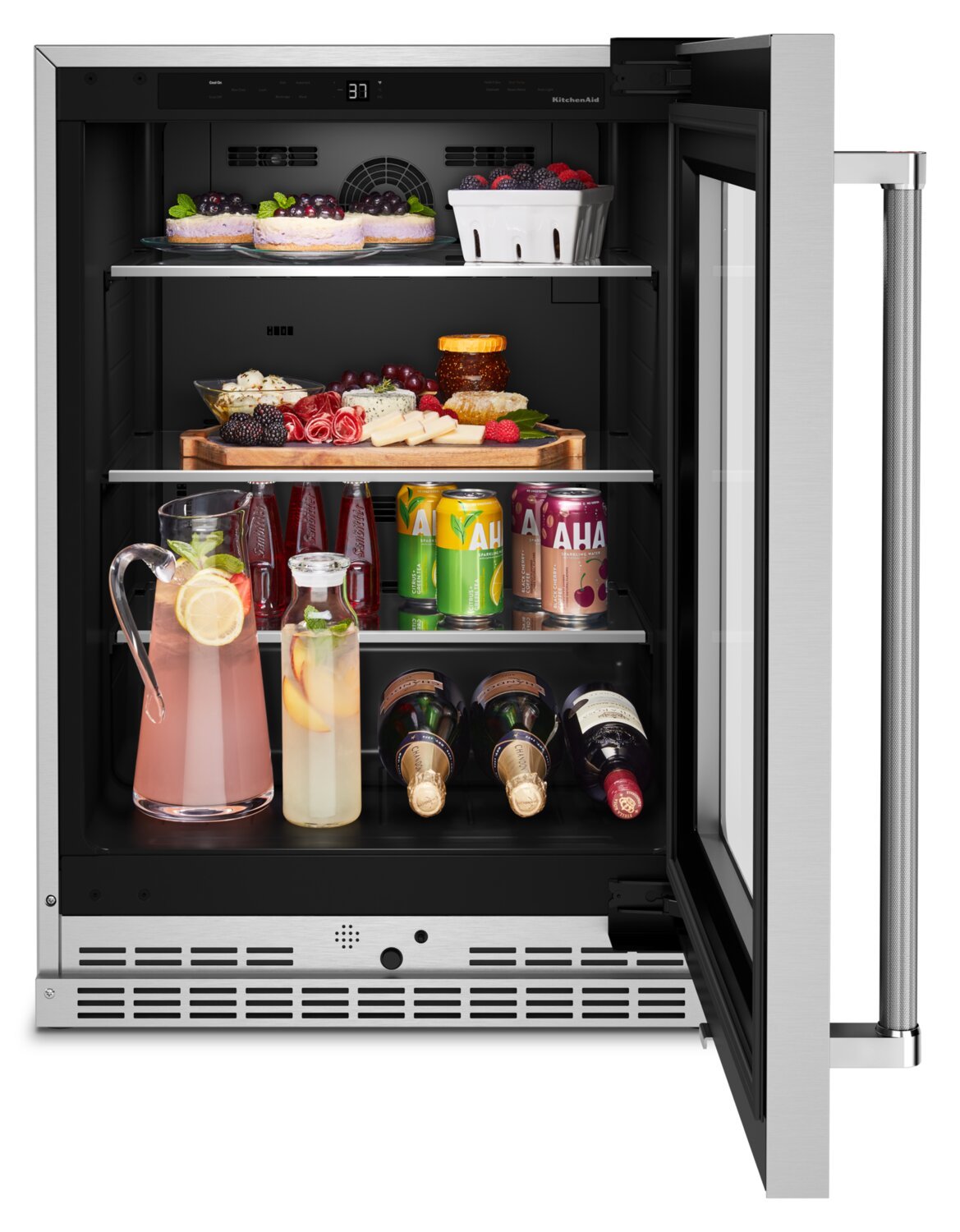 Réfrigérateur KitchenAid de 24 po et de 5,2 pi³ sous le comptoir - acier inoxydable - KURR314KSS | KitchenAid 24 5.2 Cu. Ft. Undercounter Refrigerator - Stainless Steel - KURR314KSS