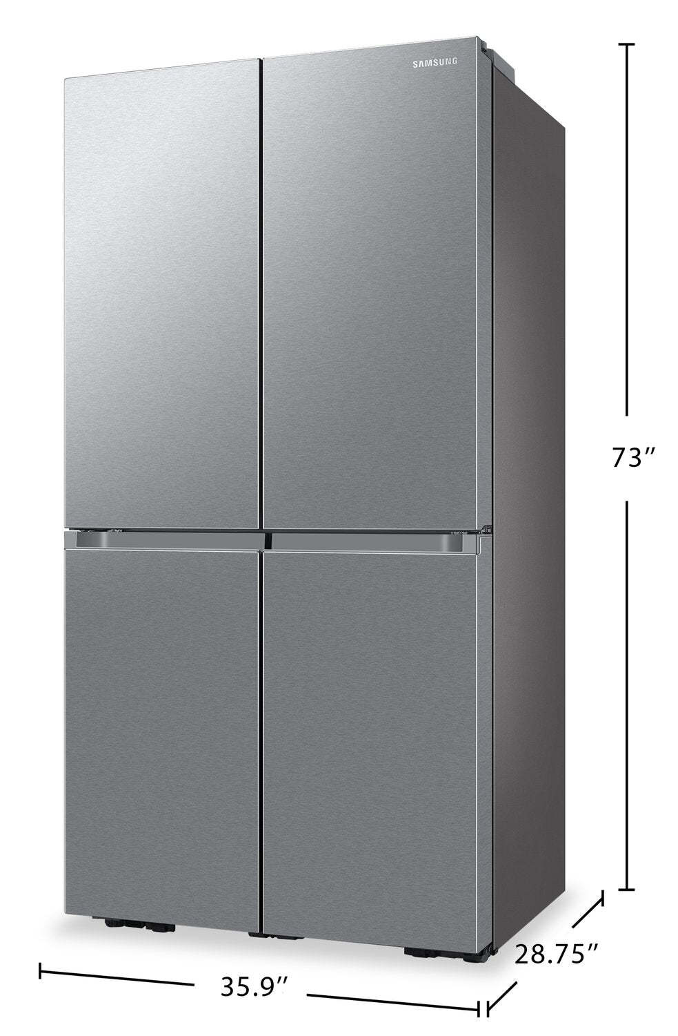 Réfrigérateur Samsung de 36 po et de 22,8 pi³ à 4 portes FlexMC de profondeur comptoir - acier inoxydable - RF23DG9600SRAC | Réfrigérateur Samsung de 22,8 pi³ et de 36 po de profondeur comptoir à 4 portes FlexMC - acier inoxy…