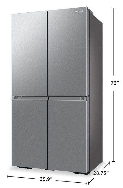 Réfrigérateur Samsung de 36 po et de 22,8 pi³ à 4 portes FlexMC de profondeur comptoir - acier inoxydable - RF23DG9600SRAC | Réfrigérateur Samsung de 22,8 pi³ et de 36 po de profondeur comptoir à 4 portes FlexMC - acier inoxy…
