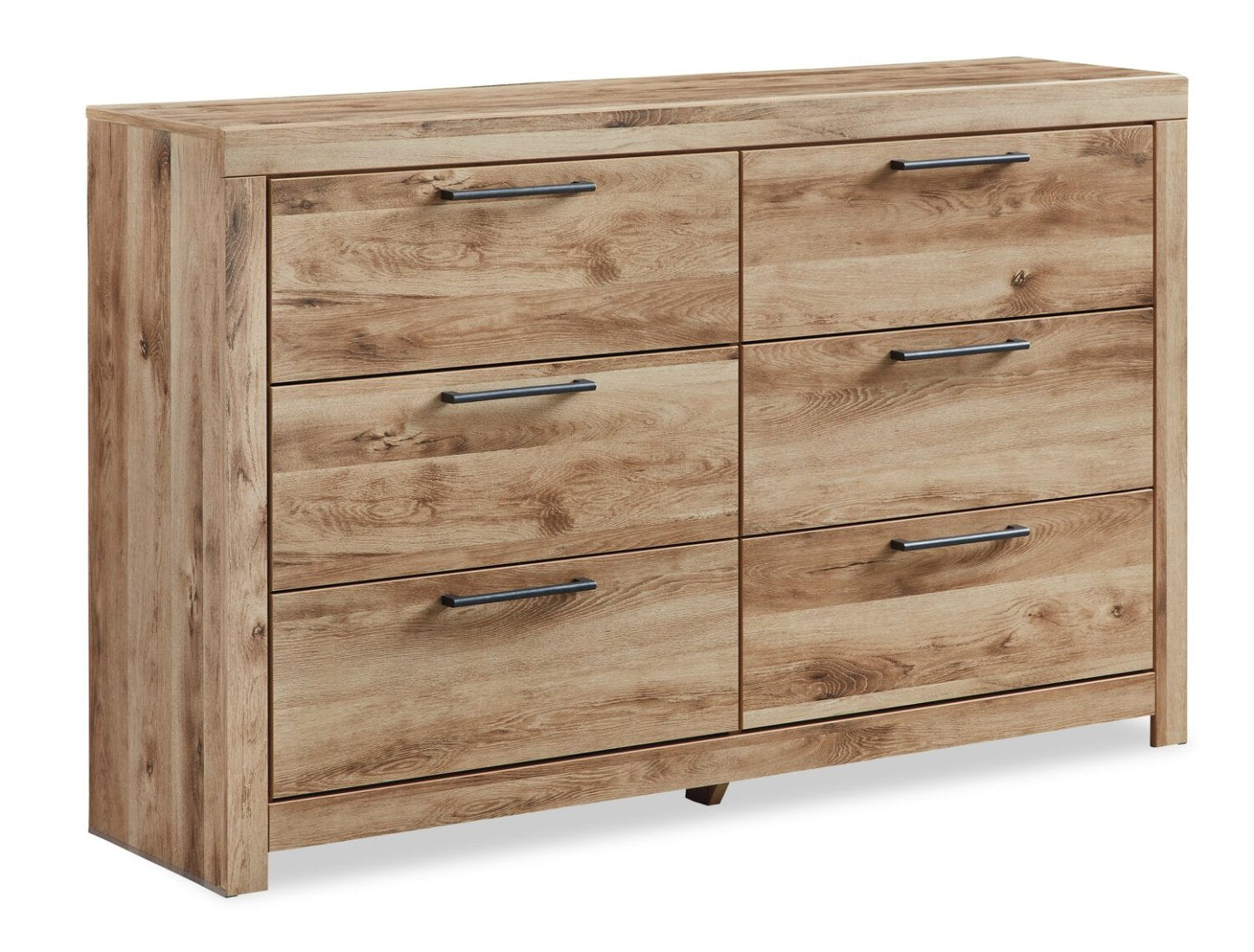 Commode à 6 tiroirs pour chambre à coucher Derekson, 58,7 L x 36,4 H - Naturel | Commode Derekson de 58,7 po (L) x 36,4 po (H) à 6 tiroirs pour la chambre à coucher - naturelle
