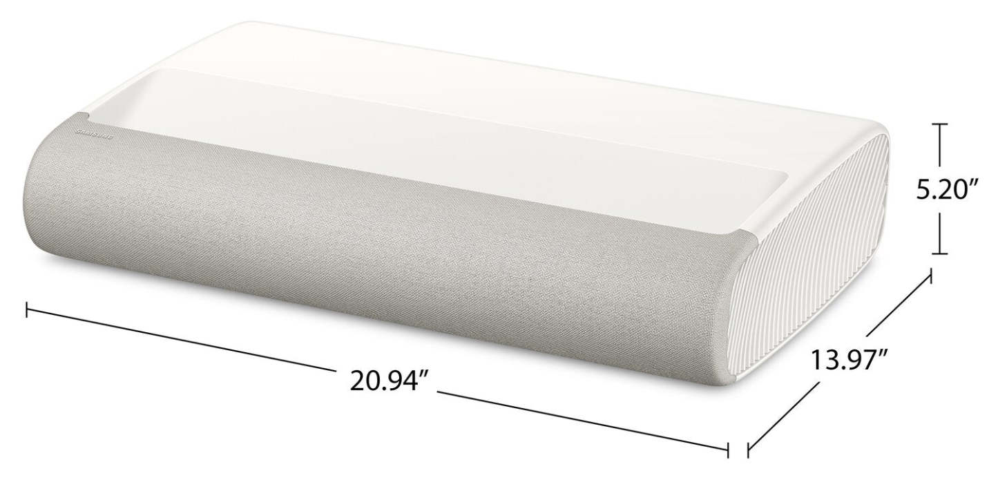 SAMSUNG The Premiere 4K Quantum HDR Dolby Atmos® Ultra Short Throw 2500 Lumen Projector (SP-LPU7DSAXXZC) | Projecteur à ultra-courte portée La Première de Samsung 4K de 2 500 lumens avec Quantum HDR et Dolby Atmos (SP-LPU7DSAXXZC)