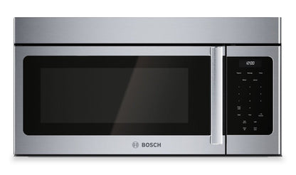 Bosch 300 Series 1,6 pi³ Quatre à micro-ondes à hotte intégrée de 300 CFM - Acier inoxydable - HMV3054C | Quatre à micro-ondes à hotte intégrée Bosch de série 300 de 1,6 pi³ et de 300 pi³/min - HMV3054C | HMV3054S
