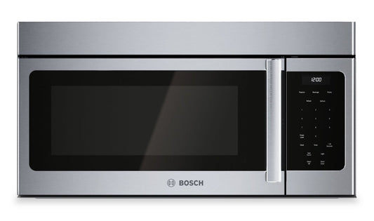 Bosch 300 Series 1,6 pi³ Quatre à micro-ondes à hotte intégrée de 300 CFM - Acier inoxydable - HMV3054C | Quatre à micro-ondes à hotte intégrée Bosch de série 300 de 1,6 pi³ et de 300 pi³/min - HMV3054C | HMV3054S