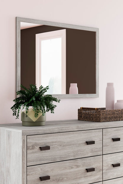 Miroir de commode de chambre Zen, amovible, à suspendre au mur - Gris | Miroir de commode de chambre à coucher Zen, à fixer au meuble ou à suspendre au mur - gris