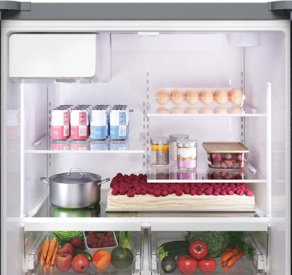 Bosch 36'' 21.6 Cu. Ft French Door Refrigerator – Fingerprint Resistant Stainless Steel - B36CD10ENS | Réfrigérateur Bosch de 36 po et de 21,6 pi3 à portes françaises - acier inoxydable résistant aux traces de doigts - B36CD10ENS