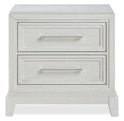 Table de nuit à 2 tiroirs Vida, 27 L x 28 H - Sable | Table de nuit Vida de 27 po (L) x 28 po (H) à 2 tiroirs - sable