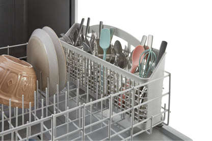 Lave-vaisselle Whirlpool 24 57 dBA à commande frontale encastrable - Blanc - WDF341PAPW | Lave-vaisselle encastré Whirlpool de 24 po et de 57 dBA avec commandes à l'avant - blanc - WDF341PAP…