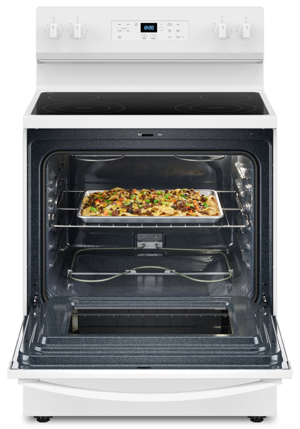 Cuisinière électrique Whirlpool de 5,3 pi³ avec nettoyage automatique - blanche - YWFES3530RW