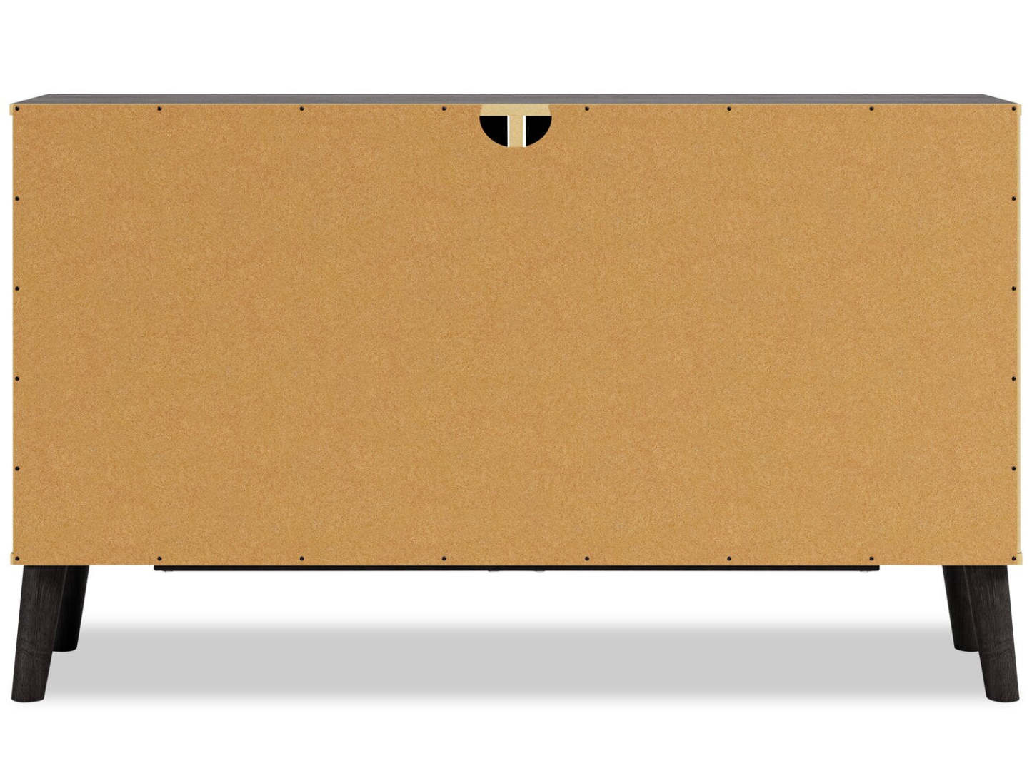 Commode à 6 tiroirs Wolf Bedroom, 59 L x 33,9 H, Moderne Mid-Century - Bicolore Marron et Naturel | Commode moderne du milieu du 20e siècle Wolf de 59 po (L) x 33,9 po (H) à 6 tiroirs pour la chambre à coucher - deux teintes, brun et naturel