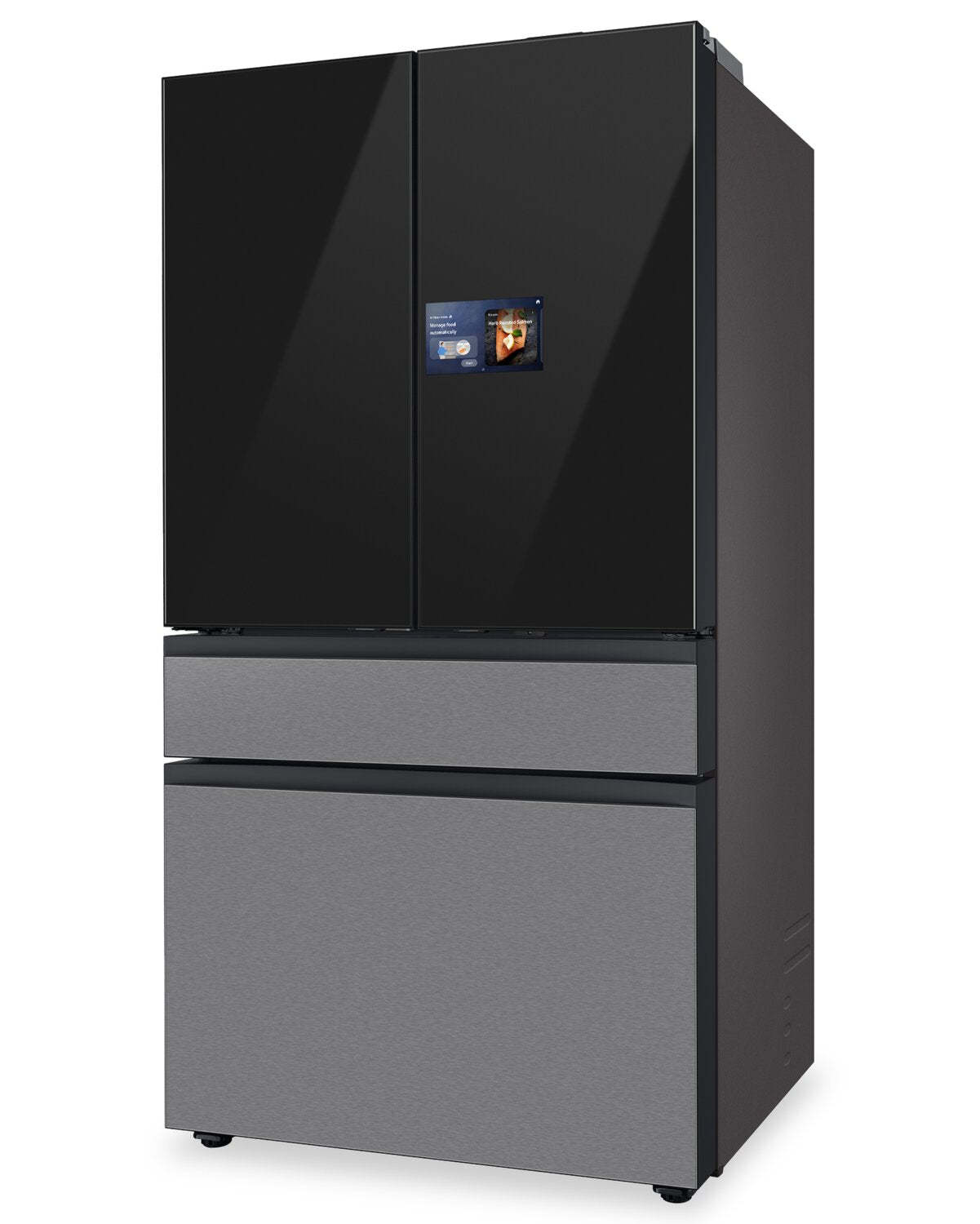 Samsung 36 23 pi³ Réfrigérateur à portes françaises de profondeur personnalisée avec écran AI Home - RF90F29BECRAA | Réfrigérateur BESPOKE Samsung de 23 pi³ et de 36 po à portes françaises avec écran AI Home - RF90F23BECRAA | RF90F23B