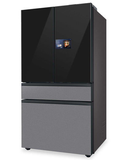 Samsung 36 23 pi³ Réfrigérateur à portes françaises de profondeur personnalisée avec écran AI Home - RF90F29BECRAA | Réfrigérateur BESPOKE Samsung de 23 pi³ et de 36 po à portes françaises avec écran AI Home - RF90F23BECRAA | RF90F23B
