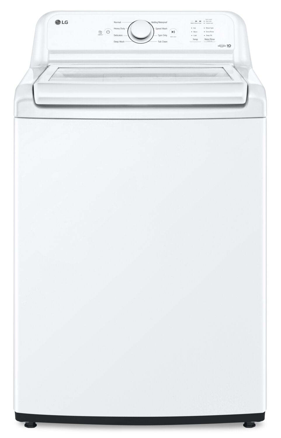 LG 4,8 Cu. Fort. Laveuse haute efficacité à chargement par le haut - Blanc - WT6105CW | Laveuse haute efficacité LG à chargement par le haut de 4,8 pi³ - blanche - WT6105CW