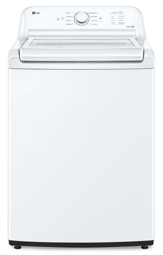 LG 4,8 Cu. Fort. Laveuse haute efficacité à chargement par le haut - Blanc - WT6105CW | Laveuse haute efficacité LG à chargement par le haut de 4,8 pi³ - blanche - WT6105CW