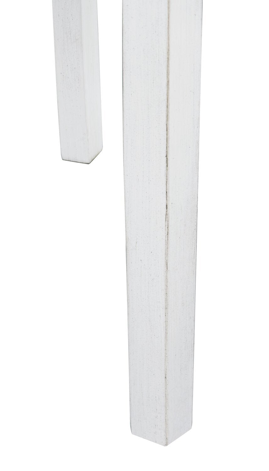 Chaise de salle à manger Brook en tissu de polyester - blanche et grise