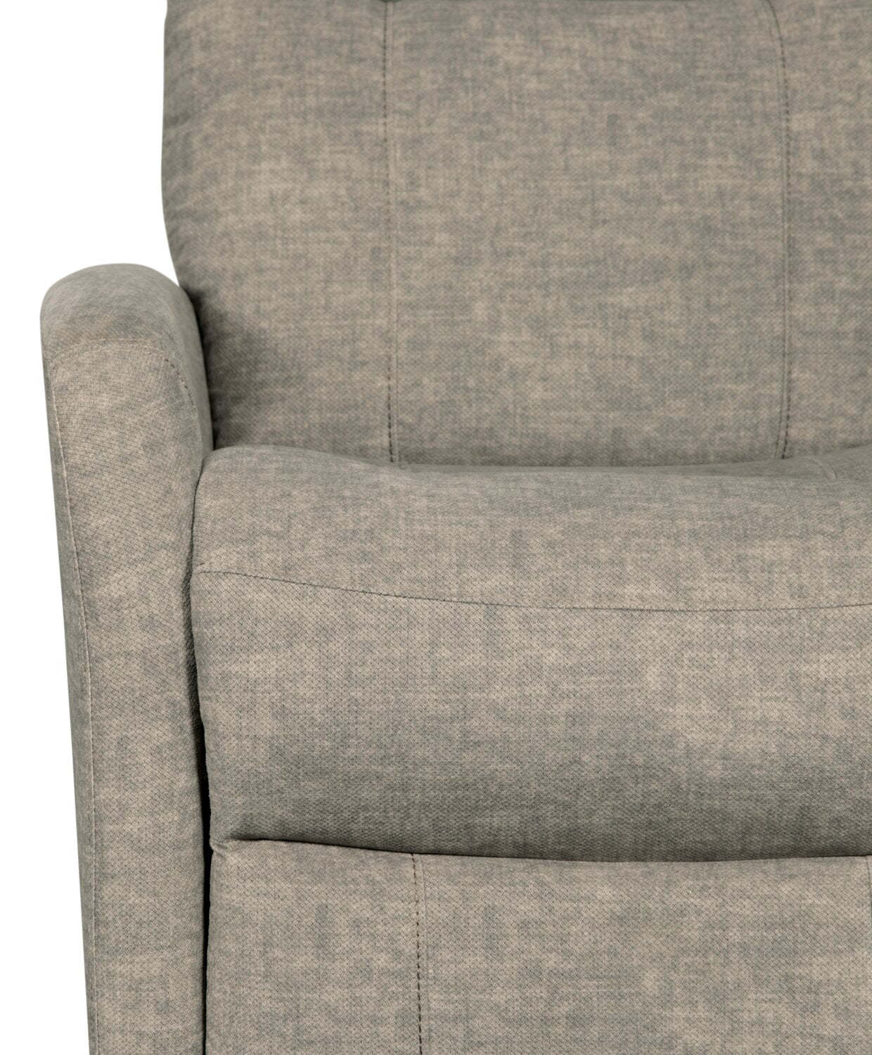Jeffry 30.3 Fauteuil inclinable pivotant et coulissant en tissu velours - Beige pierre | Fauteuil pivotant, coulissant et inclinable Jeffry de 30,3 po en tissu de velours - beige pierre