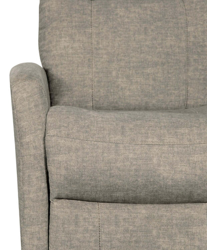 Jeffry 30.3 Fauteuil inclinable pivotant et coulissant en tissu velours - Beige pierre | Fauteuil pivotant, coulissant et inclinable Jeffry de 30,3 po en tissu de velours - beige pierre