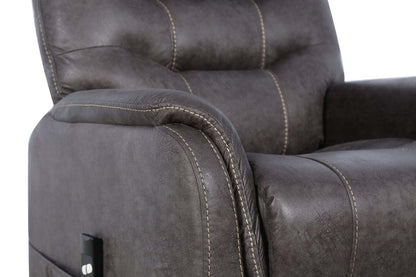 Fauteuil inclinable à relevage électrique Landon 34 en microfibre - Gris | Fauteuil inclinable électrique Landon de 34 po en microfibre - gris