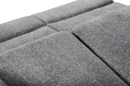 Chandler 60 Chenille Fabric Power Reclining Loveseat - Grey | Causeuse à inclinaison électrique Chandler de 60 po en tissu de chenille - gris