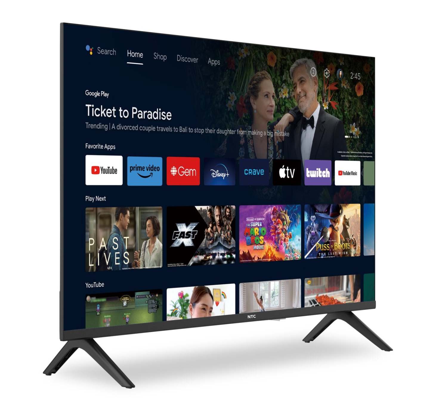 Téléviseur intelligent DEL de NTC Full HD de 32 po et à 60 Hz avec Android TV (32HA7400)