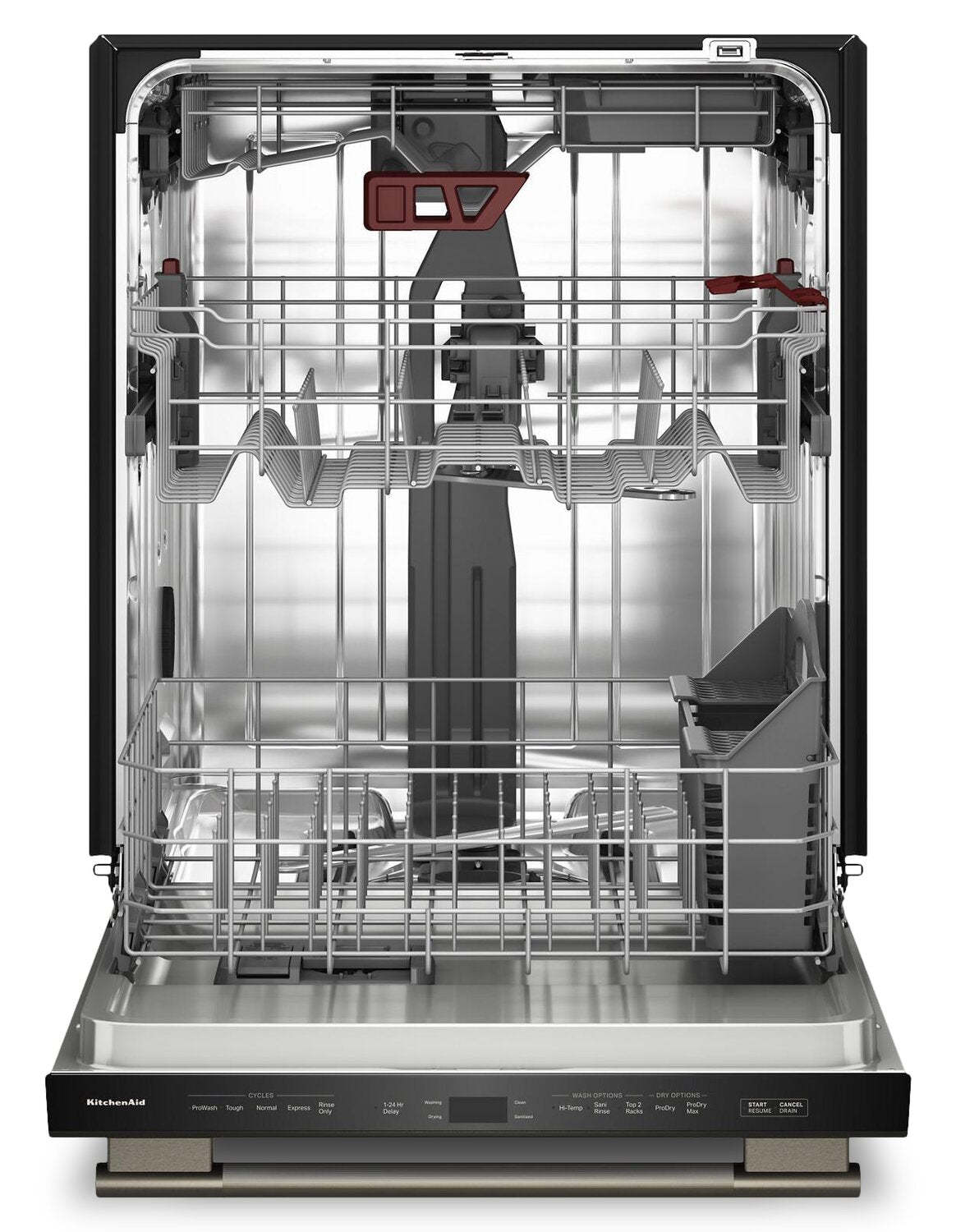 Lave-vaisselle KitchenAid de 24 po et de 41 dBA avec 3e panier à jets - minerai noir - KDTS324SBE